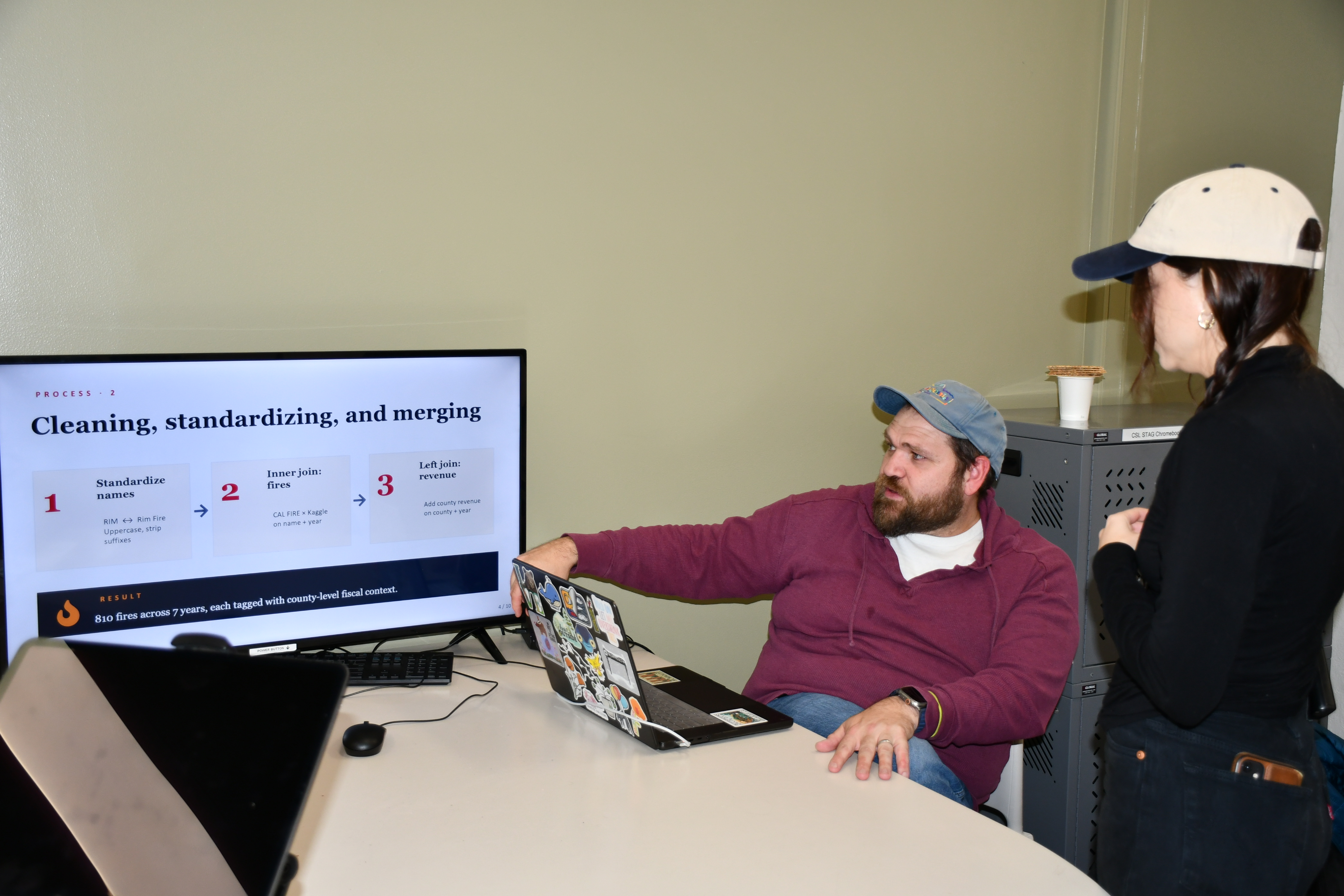 Data Science Club member working during a club activity