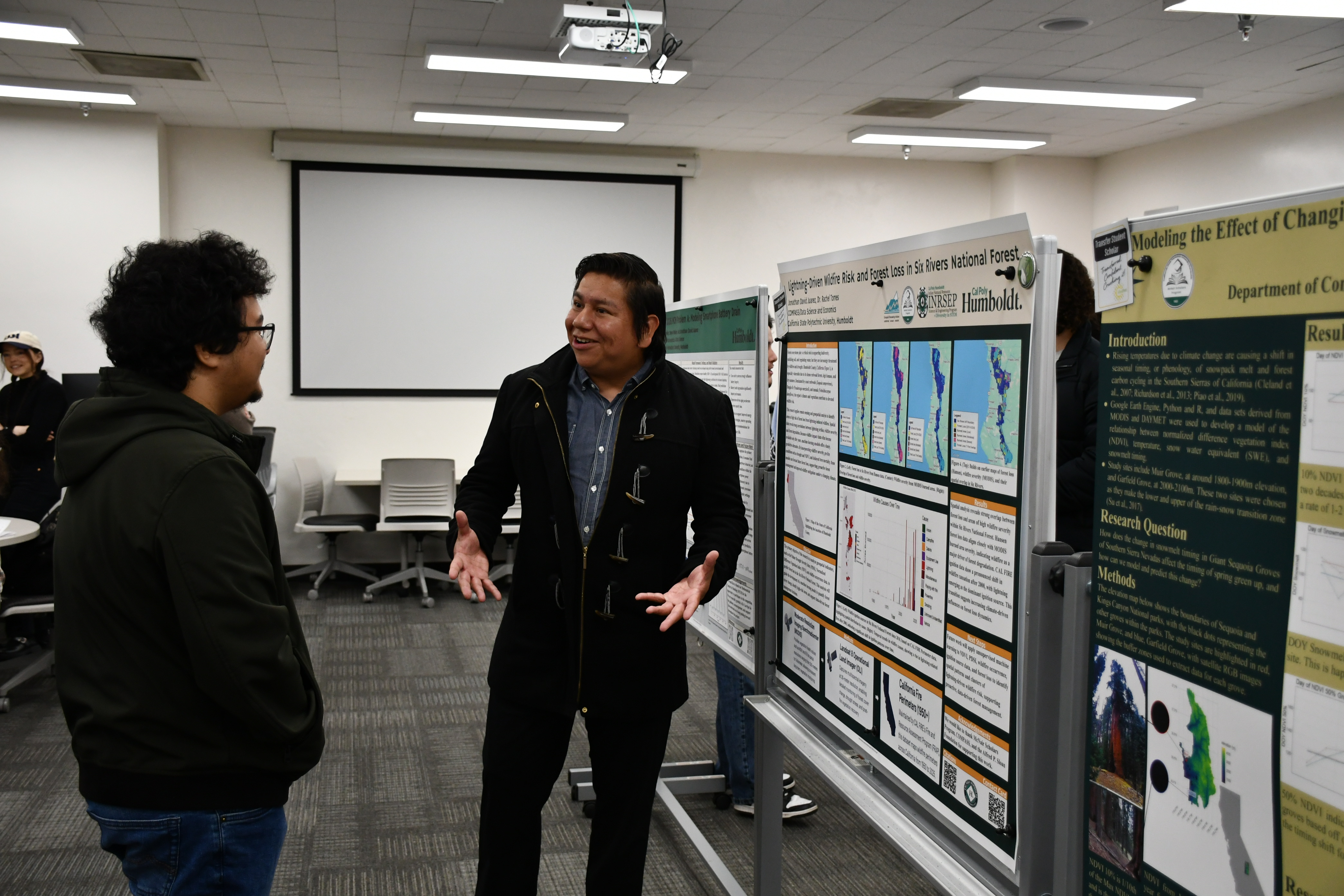 Data Science Club member sharing work during a club activity